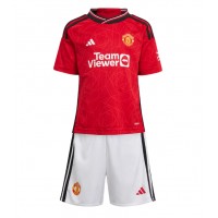 Manchester United Casemiro #18 Hjemmedraktsett Barn 2023-24 Kortermet (+ Korte bukser)